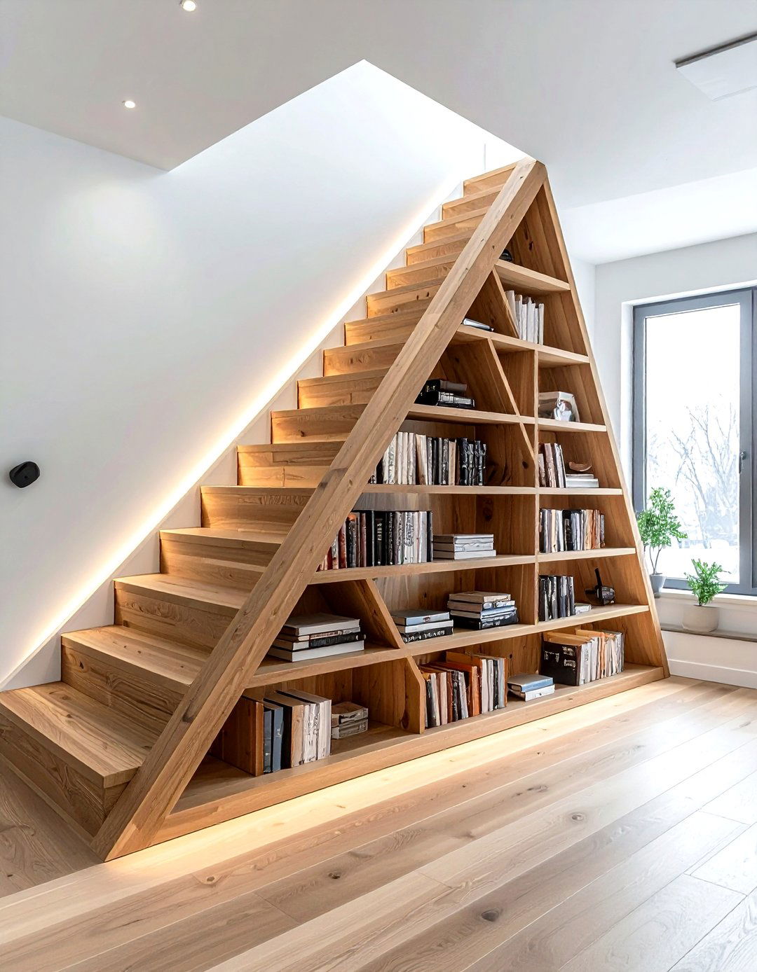 Under stairs book storage - 30 book collection display ideas