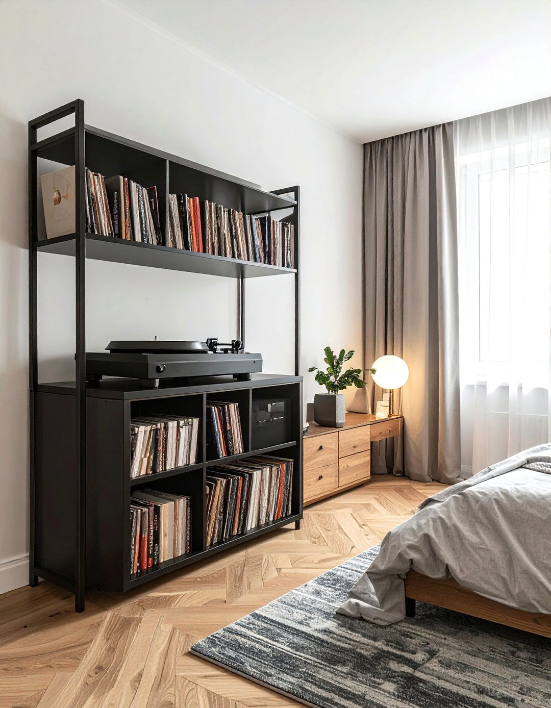 Under turntable storage - 30 record collection display ideas