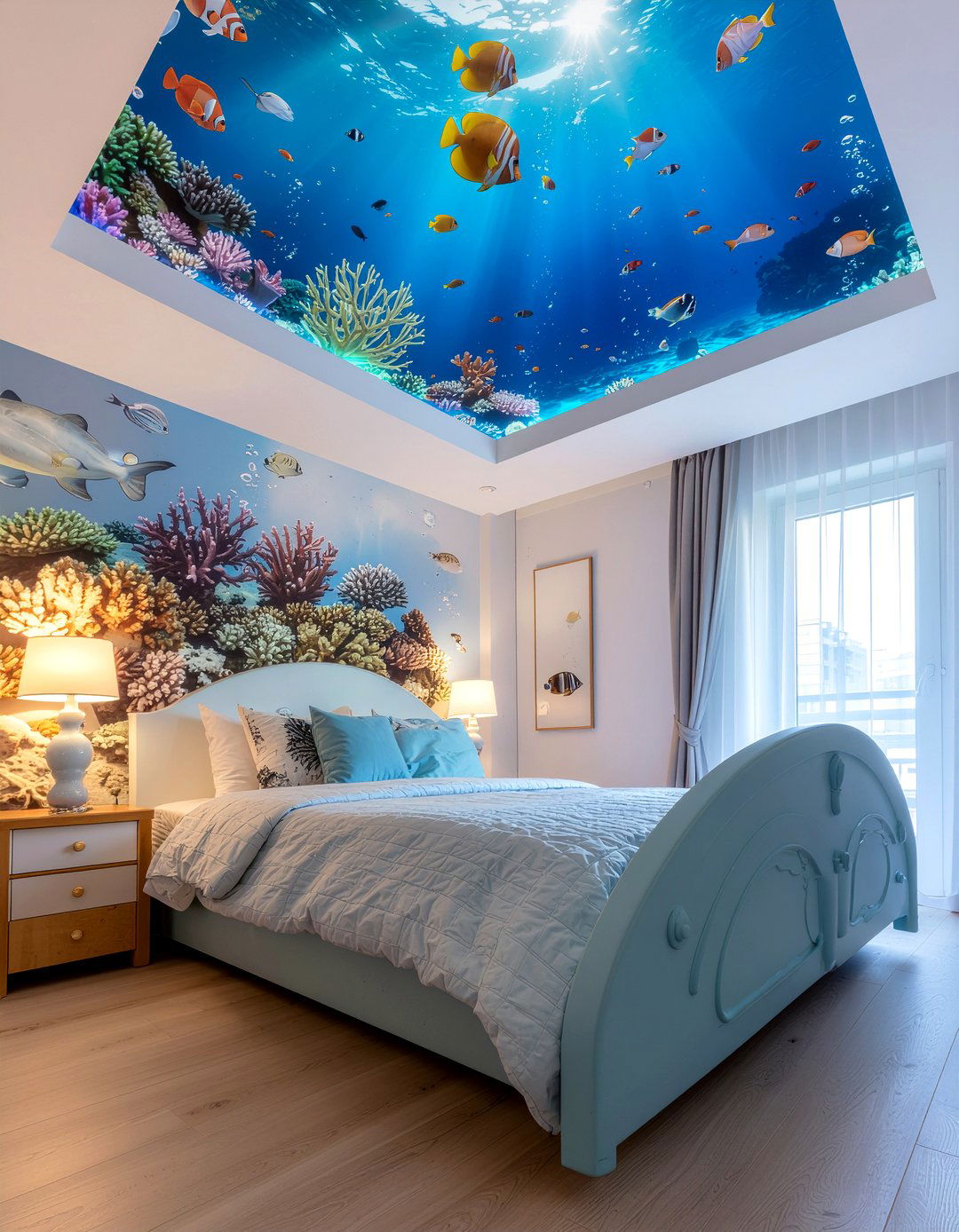 Underwater World Ceiling - 30 pirate bedroom ideas