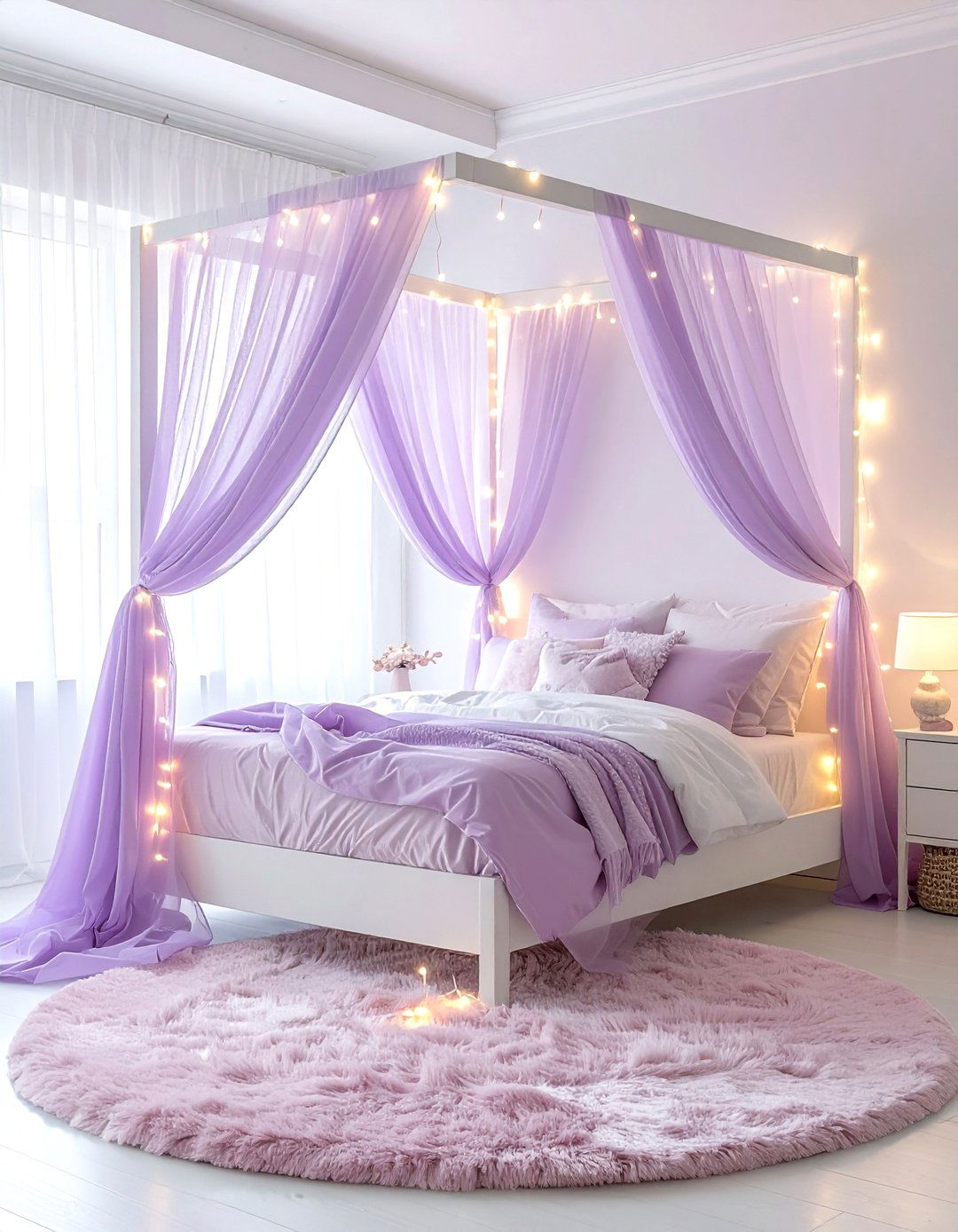 Unicorn Canopy Bed - 30 unicorn bedroom ideas