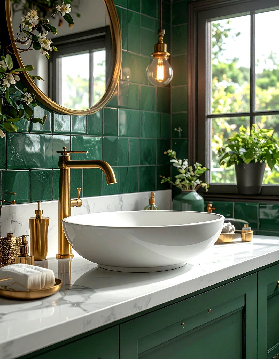 Unlacquered Brass Bathroom Fixtures - 30 vintage modern bathroom ideas