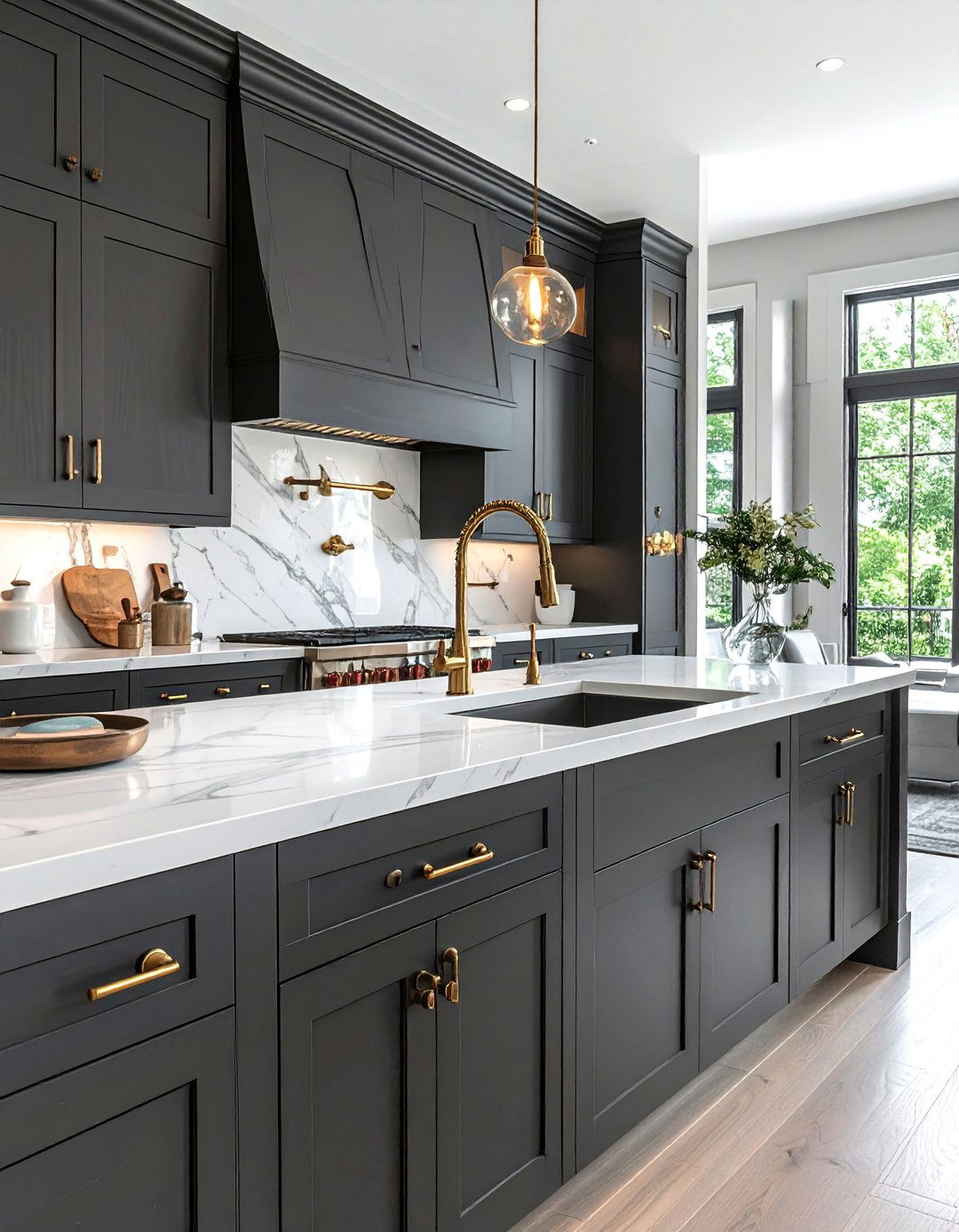 Unlacquered Brass Hardware - 30 unique kitchen ideas