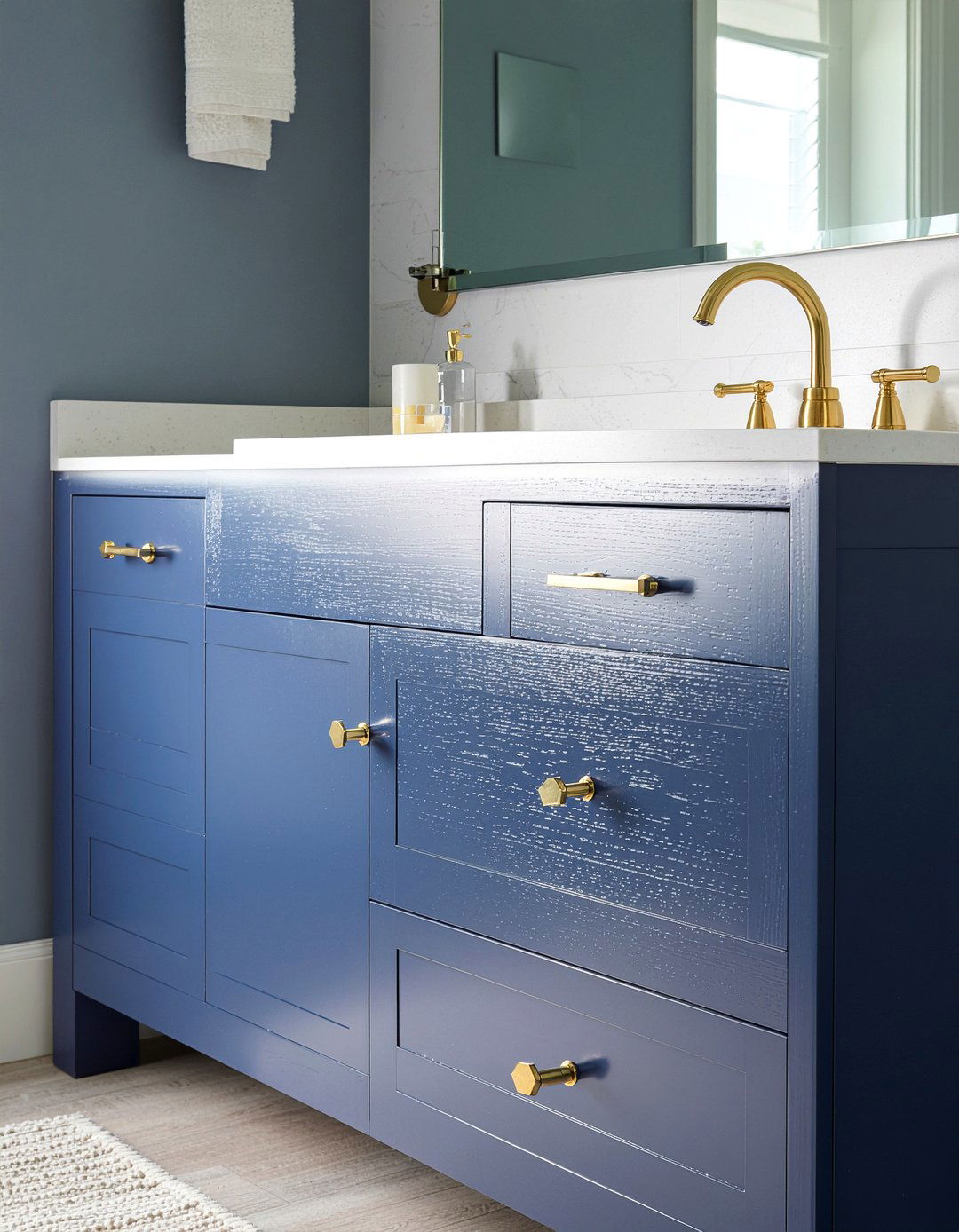 Update cabinet hardware - 30 bathroom on a budget ideas