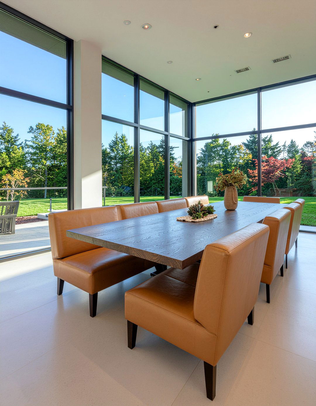 Upholstered Bench Seating - 30 dining room intimate gathering ideas