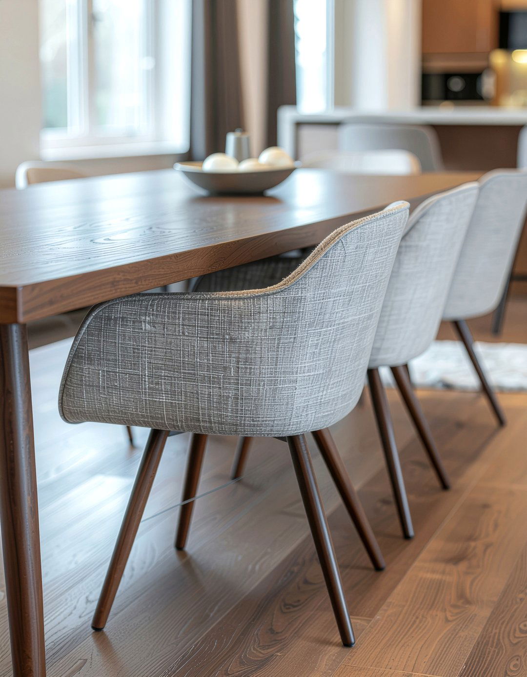 Upholstered Eames dining chairs - 30 Eames dining chair ideas