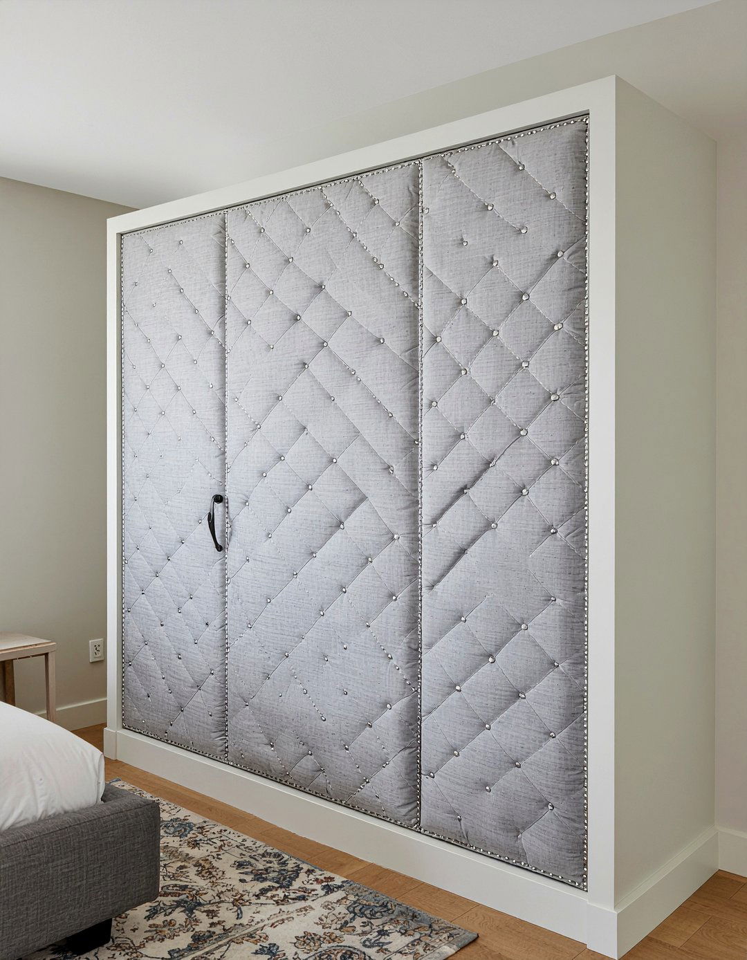 Upholstered Fabric Door - 30 bedroom closet doors