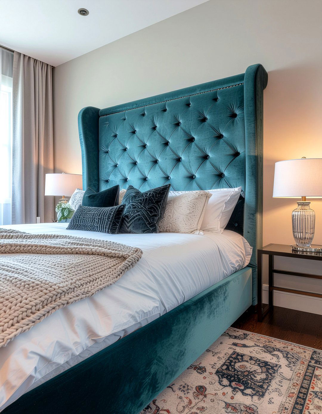 Upholstered Headboard - 30 DIY bedroom ideas