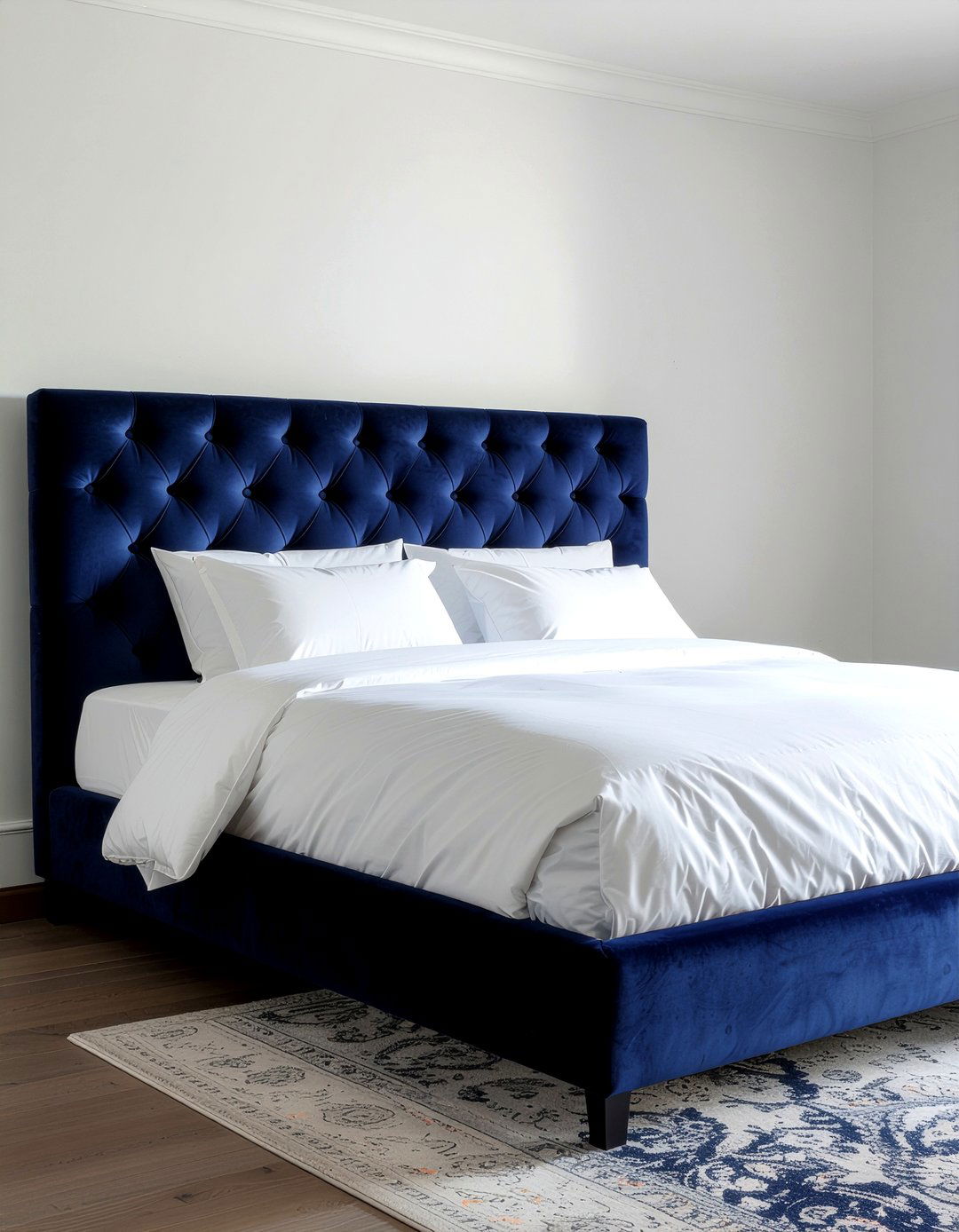 Upholstered Headboard - 30 fabric decor ideas