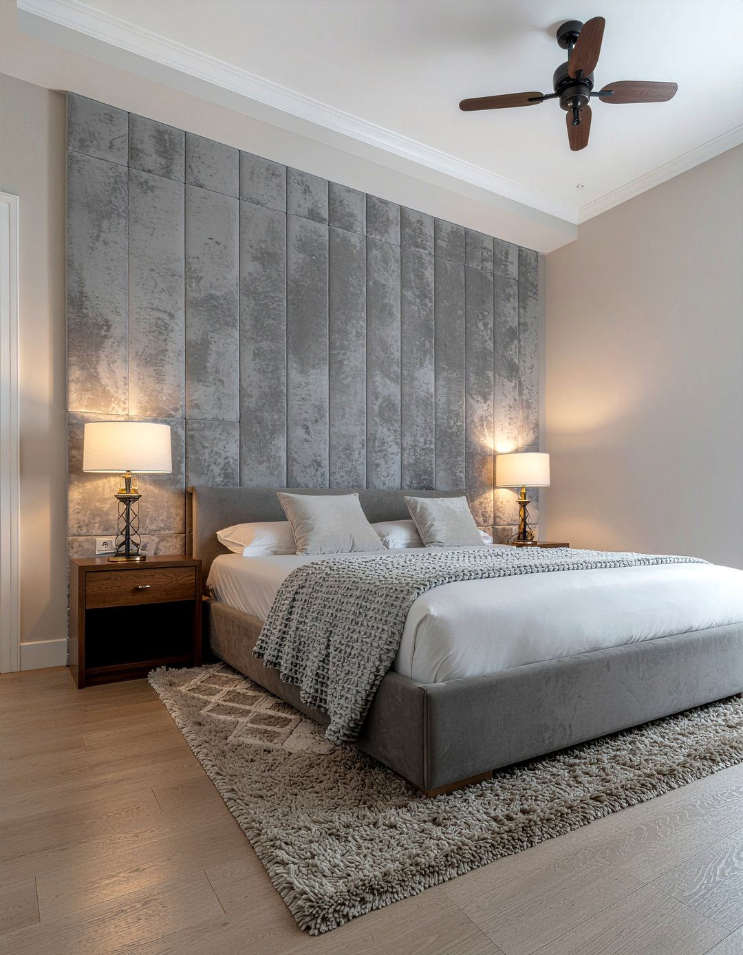 Upholstered Wall Panels - 30 bedroom feature wall ideas