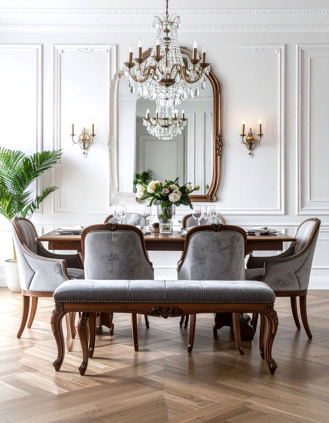 Upholstered Wood Dining Bench - 30 wood dining bench ideas