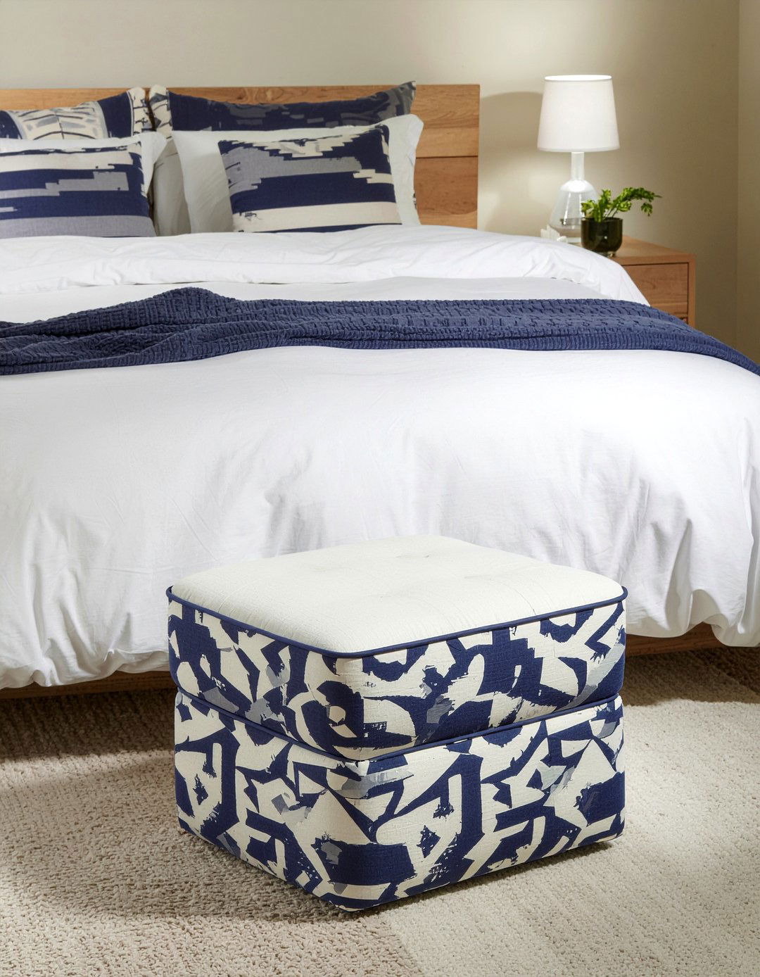 Upholstered bedroom stool - 30 bedroom stools