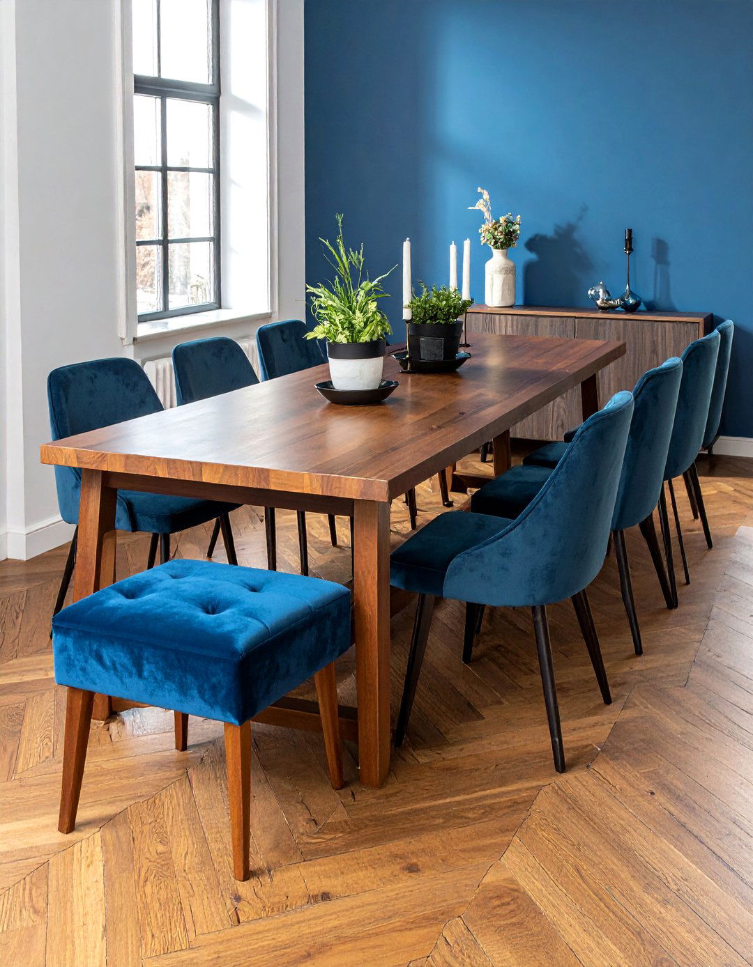 Upholstered dining bench - 30 updated traditional dining room ideas