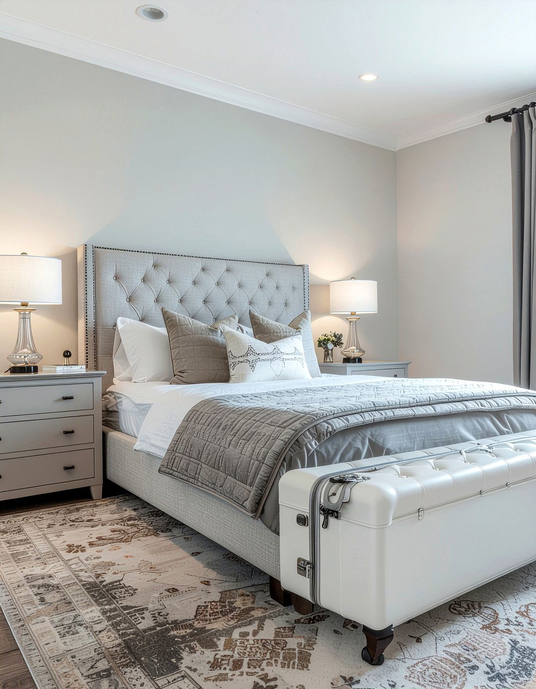 Upholstered guest room - 30 everyday decor ideas