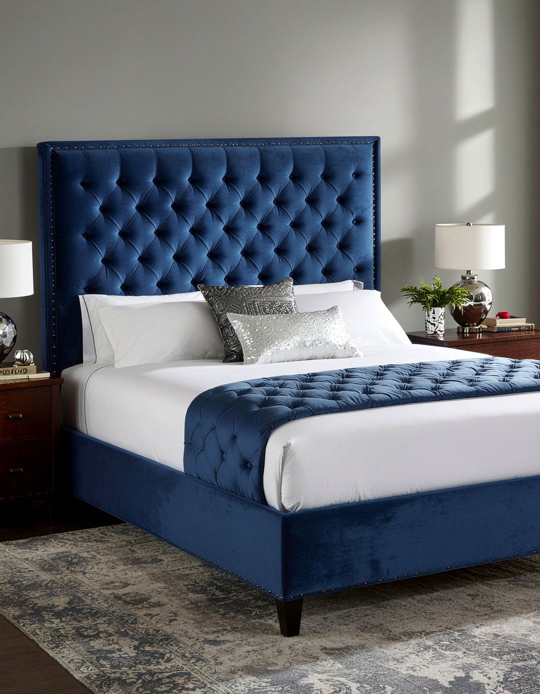 Upholstered headboard - 30 better sleep bedroom ideas