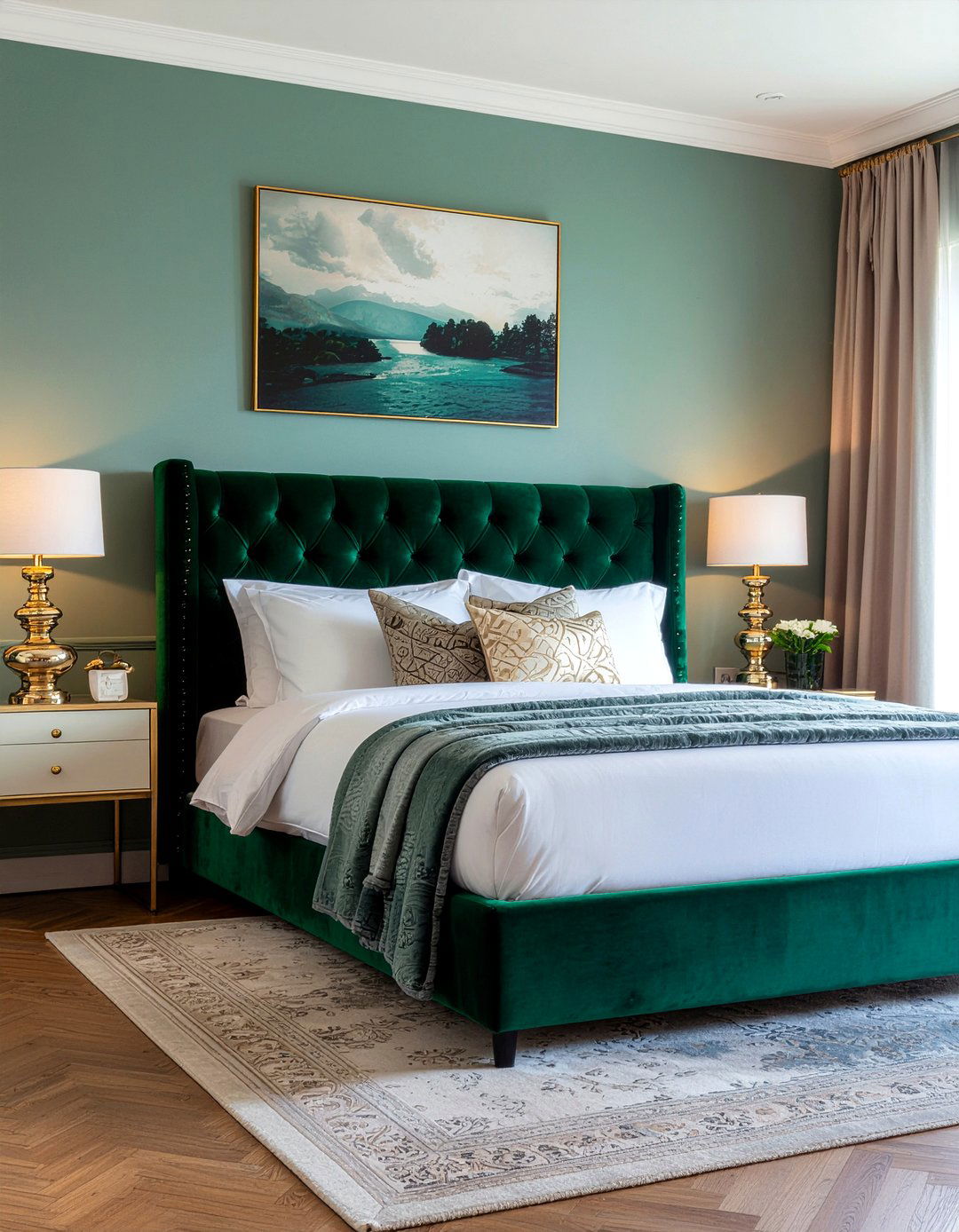 Upholstered headboard - 30 DIY bedroom decor ideas