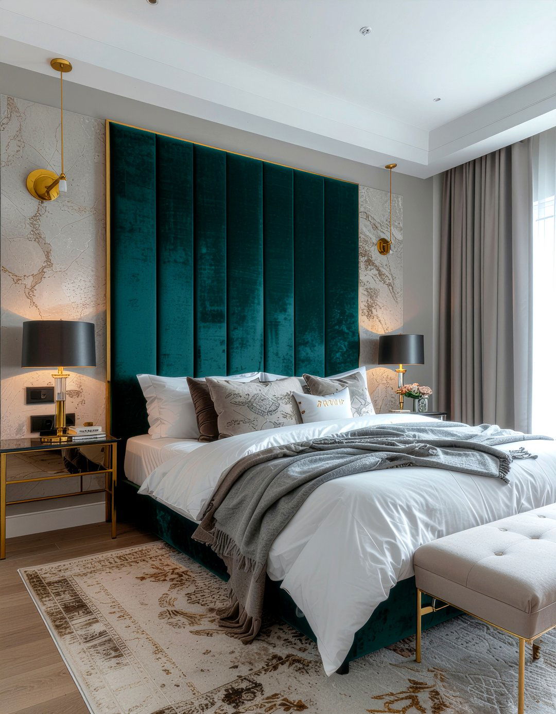 Upholstered wall panel - 30 custom bedroom ideas