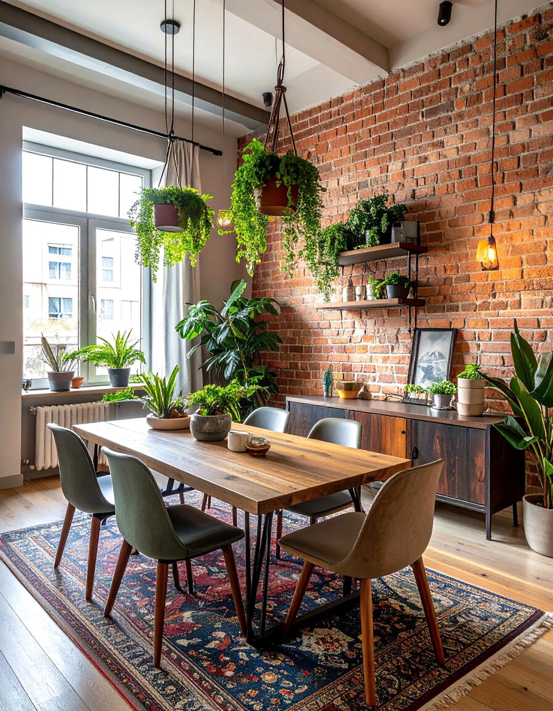 Urban Boho Dining Room - 30 Bohemian dining room ideas