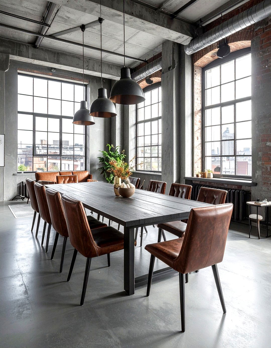 Urban Loft Dining Space - 30 attainable dining room ideas