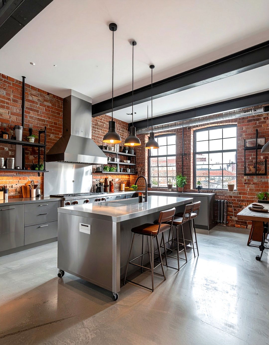 Urban Loft Metal Kitchen - 30 metal kitchen ideas