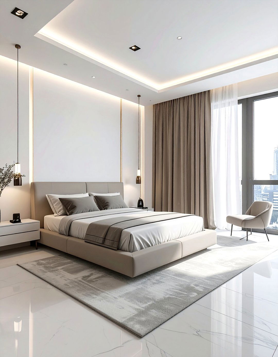 Urban Minimalist Bedroom - 30 scandinavian beige bedroom ideas