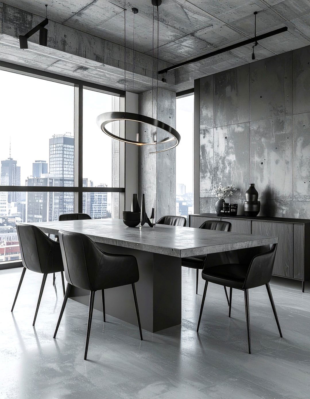 Urban Modern Dining Room - 30 show home dining room ideas