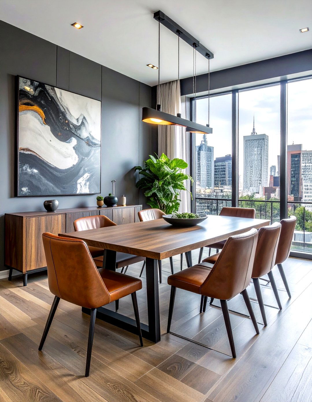 Urban Modern Dining Room - 30 tailored dining room ideas