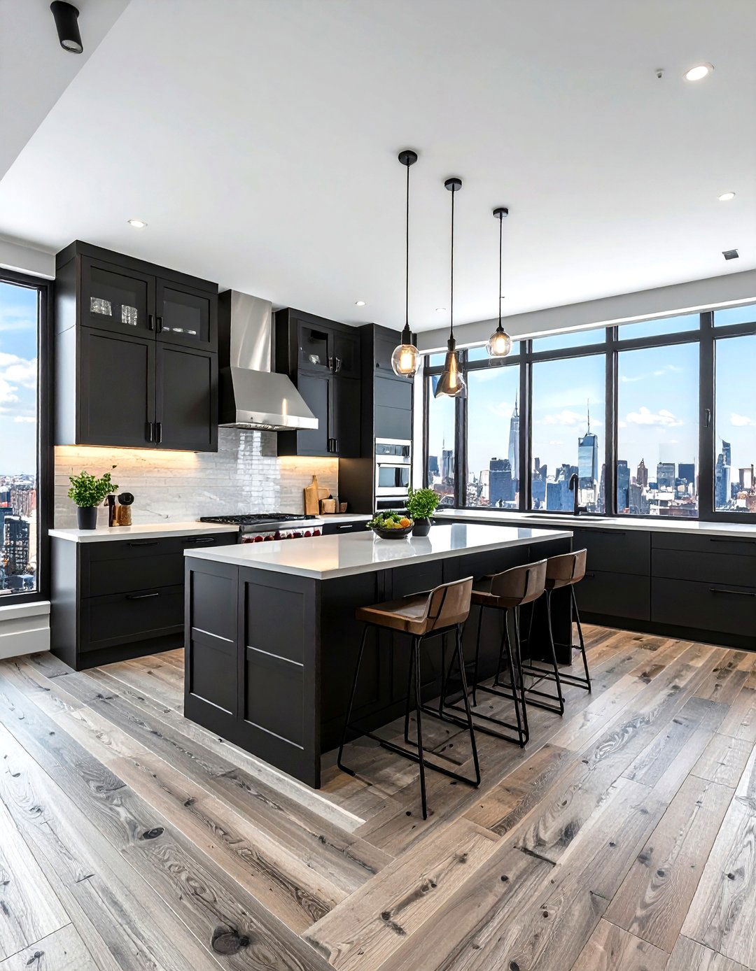 Urban Modern Kitchen LVP - 30 LVP floor kitchen ideas