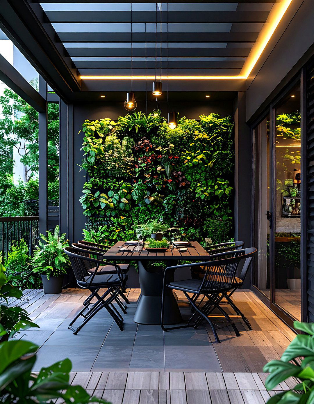 Urban Screened Porch - 30 screened porch dining ideas