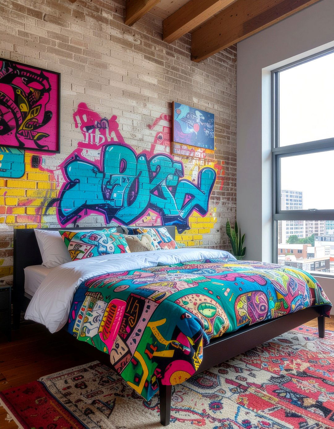 Urban Street Art Style - 30 teenage boy bedroom ideas