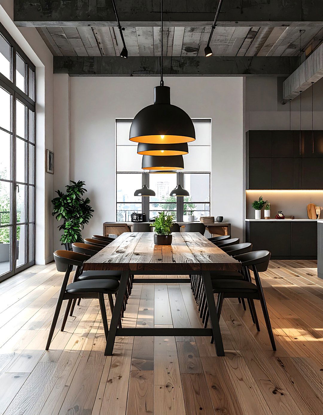 Urban loft dining room - 30 Park Avenue dining room ideas