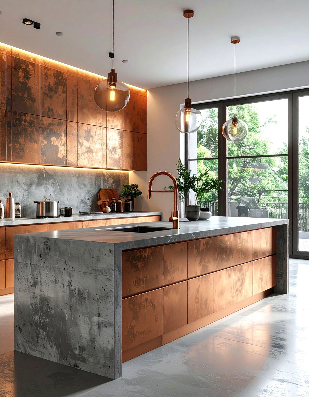 Urban modern copper kitchen faucet - 30 copper kitchen faucet ideas