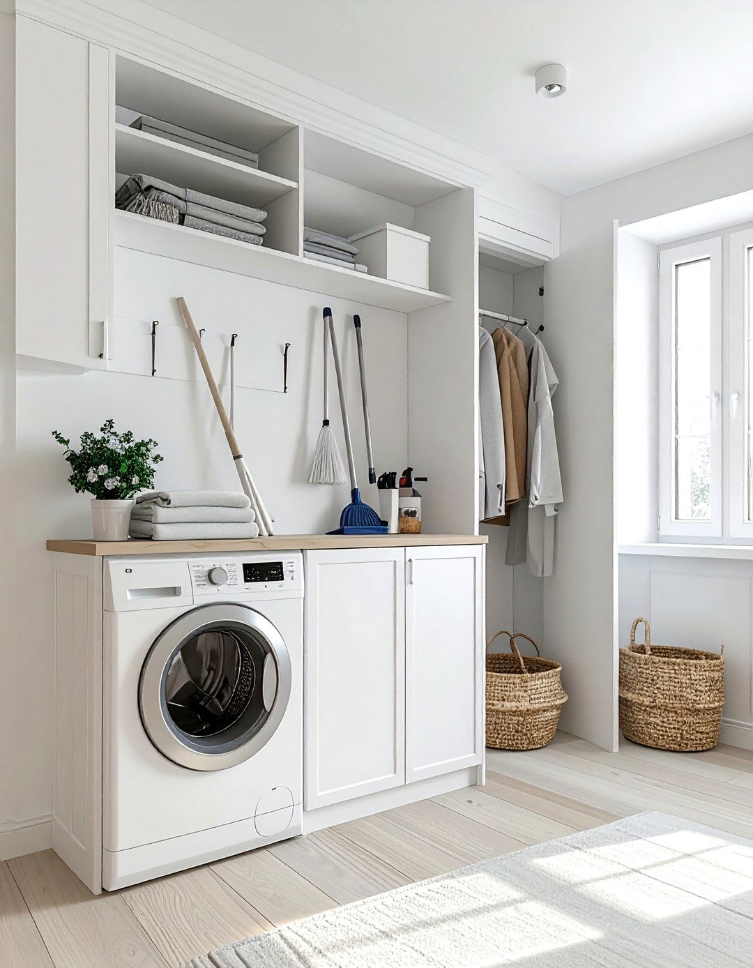 Utility Tall Cabinet For Brooms - 30 tall cabinet kitchen ideas