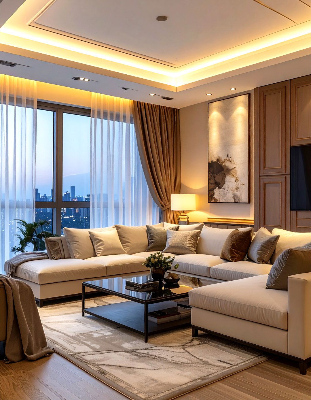 Valance Lighting Trim - 30 living room trim ideas