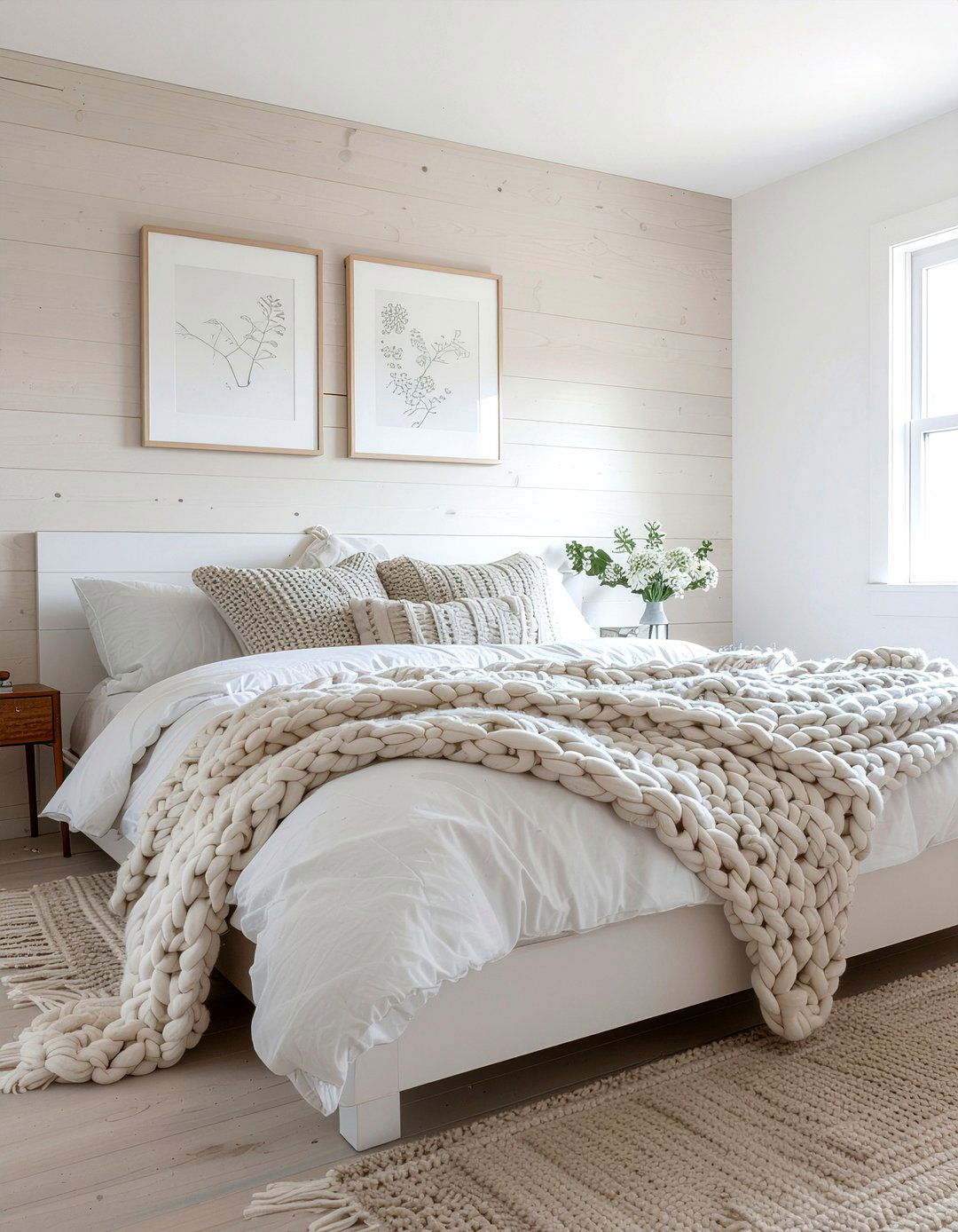 Vanilla Wood Grain Wallpaper - 30 bedroom neutral wallpapers