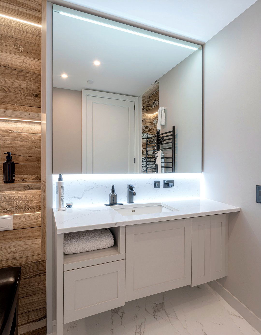 Vanity Mirror Niche - 30 bathroom niche ideas