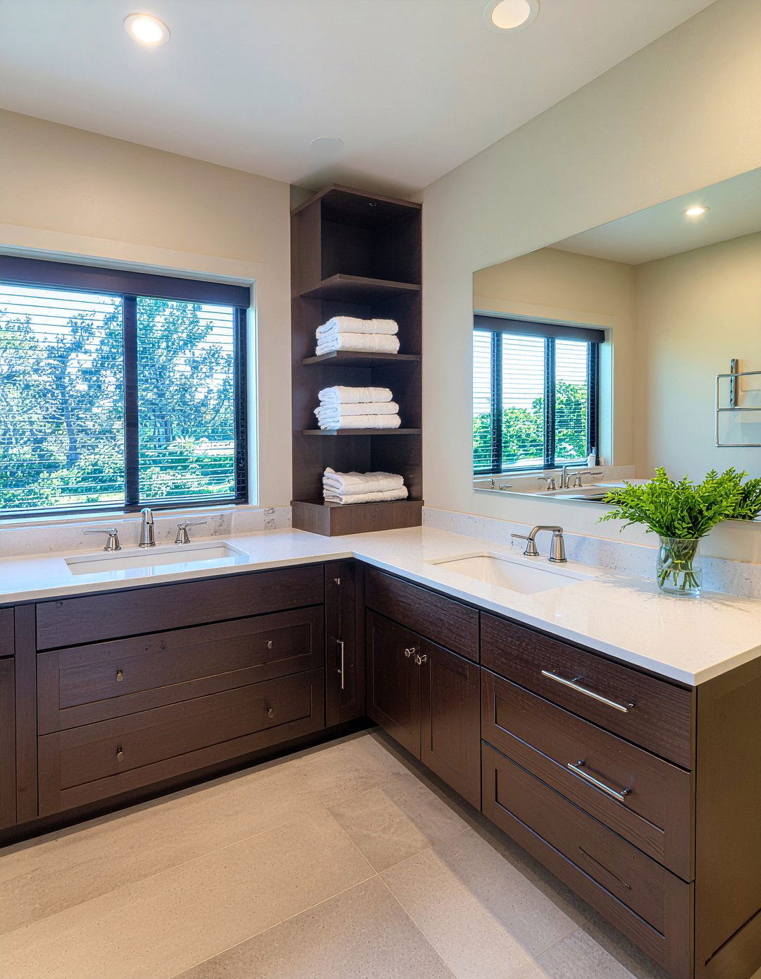 Vanity Tower - 30 bathroom storage ideas