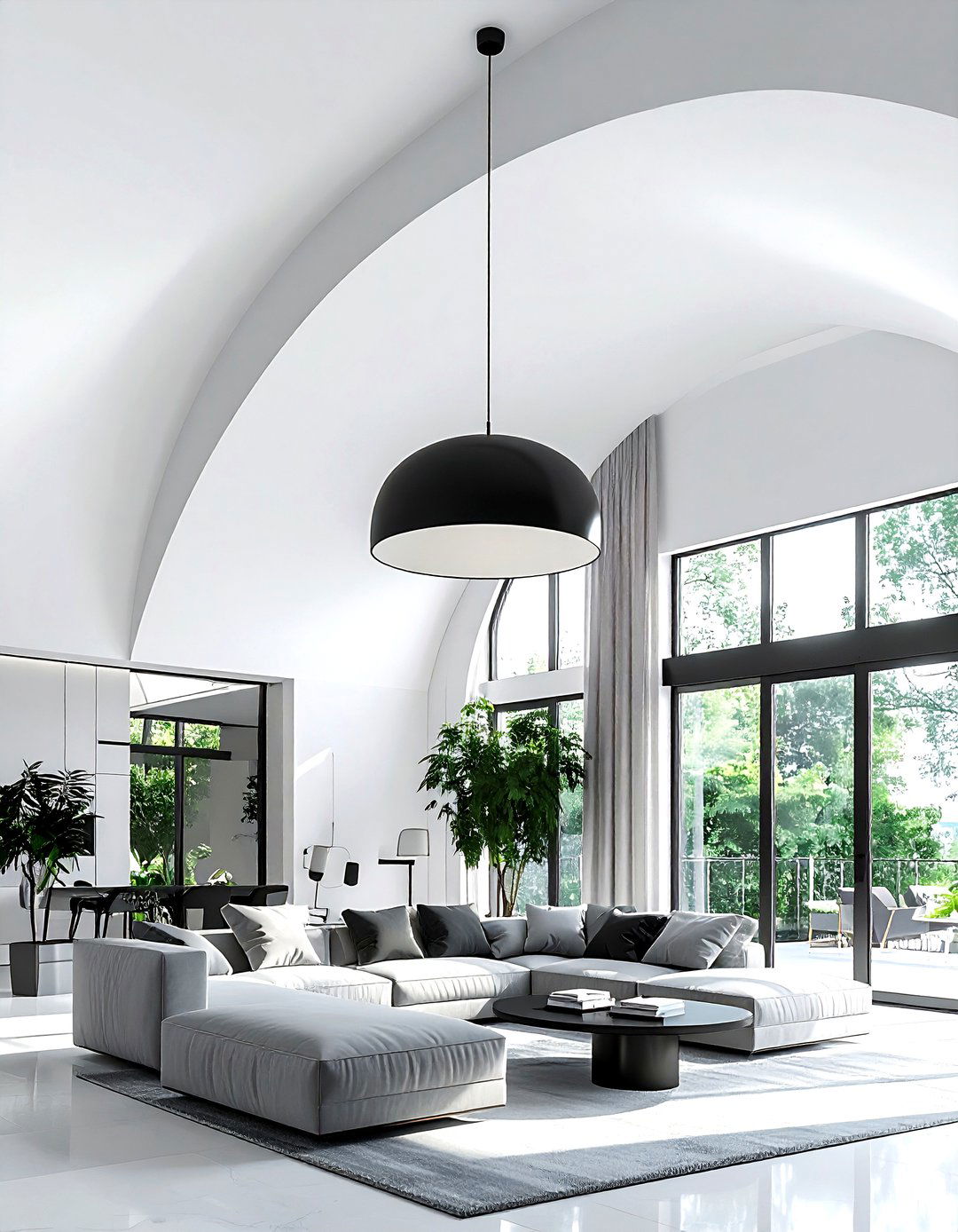 Vaulted Ceiling - 30 living room ceiling design ideas