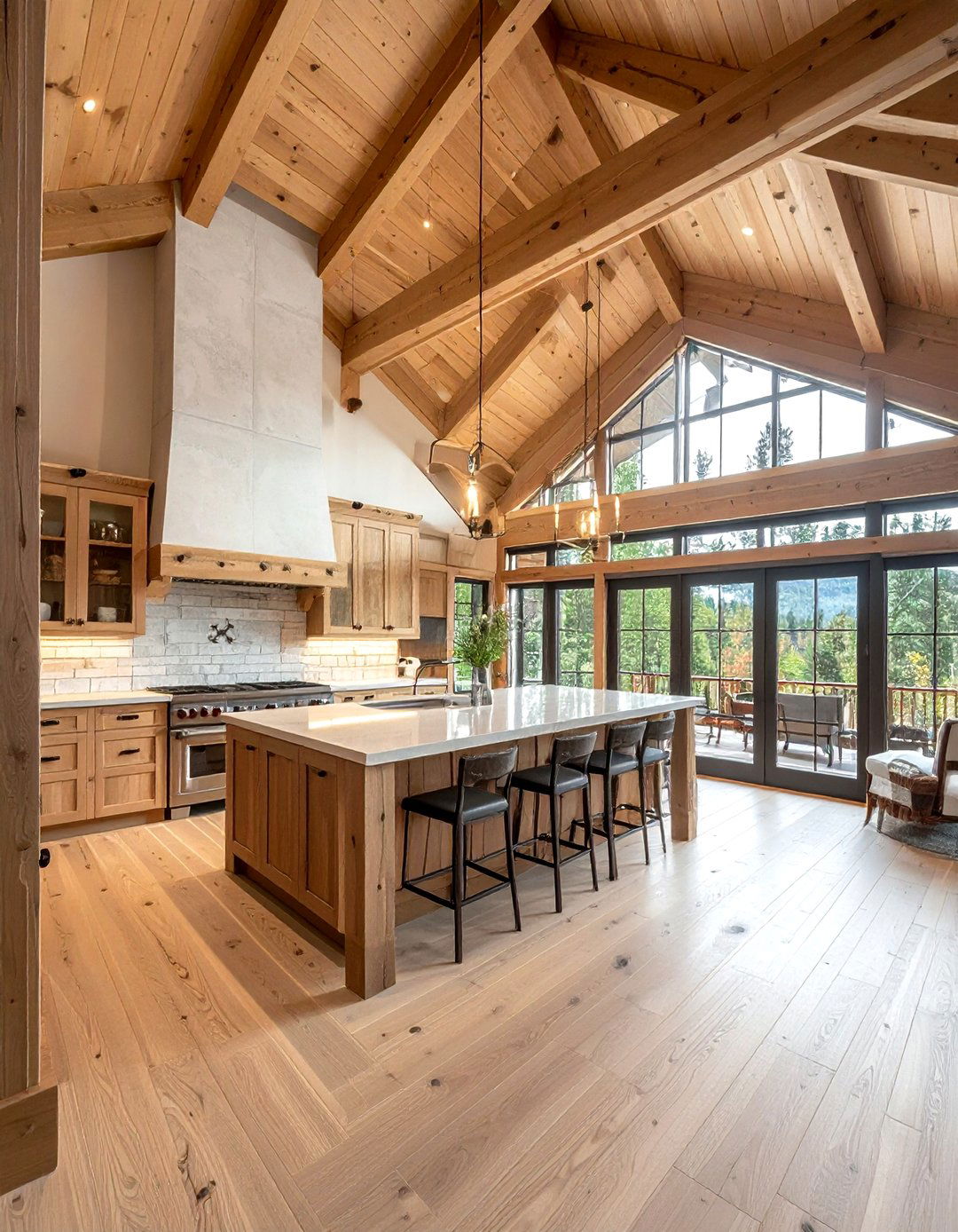 Vaulted Ceiling Cabin Kitchen - 30 cabin kitchen ideas