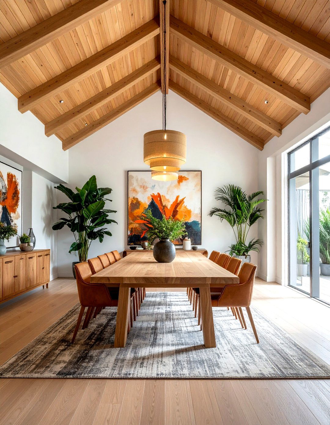 Vaulted Ceiling Dining Room - 30 Sonoma dining room ideas