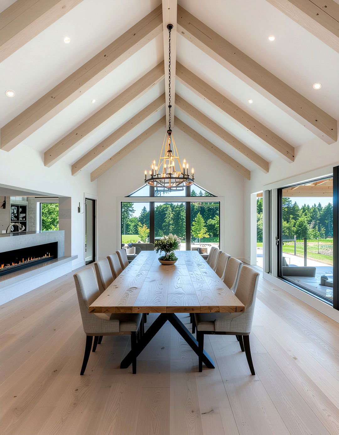 Vaulted Ceiling Dining Room - 30 Norwegian dining room ideas