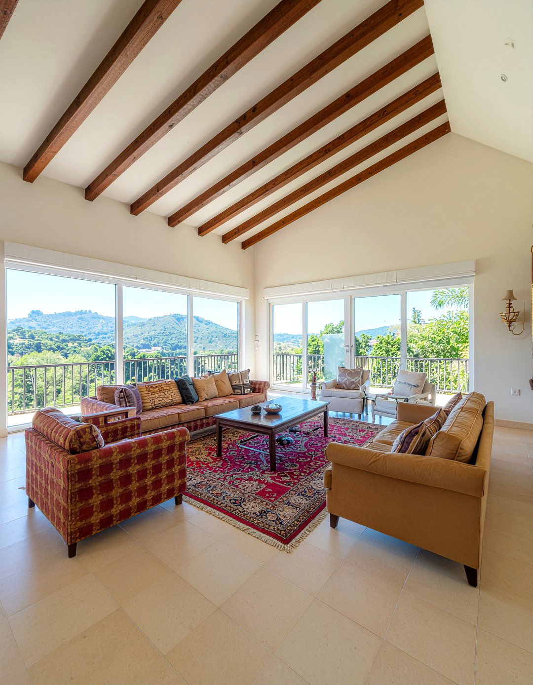 Vaulted Ceiling Living Room - 30 Spanish living room ideas