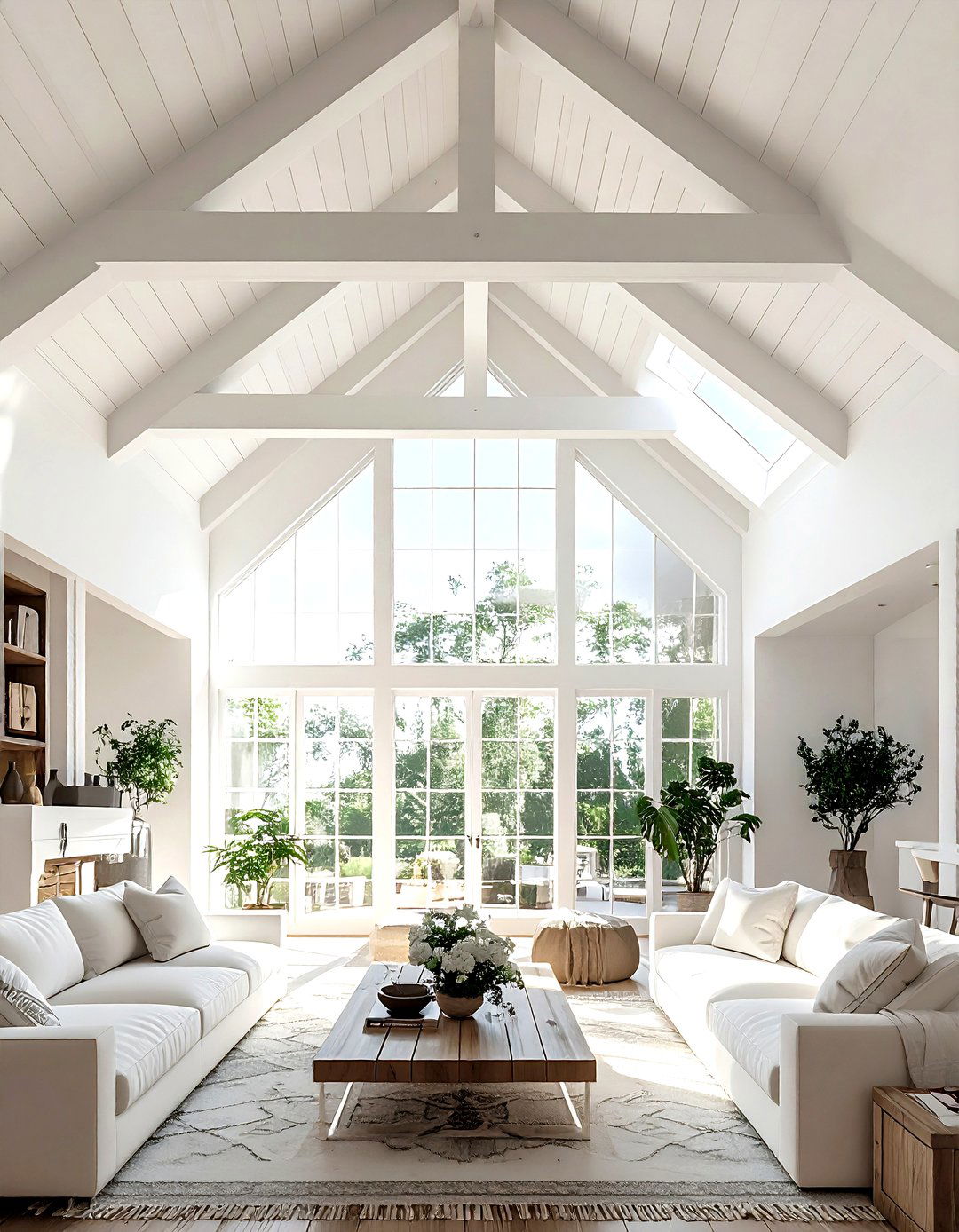 Vaulted Ceiling Window - 30 living room natural lighting ideas