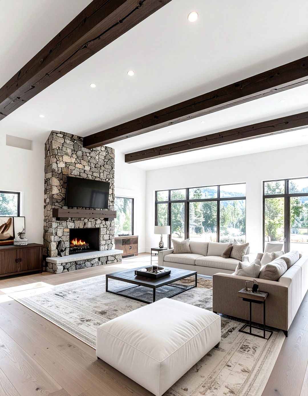 Vaulted Ceiling Wood Beam - 30 HGTV decor ideas