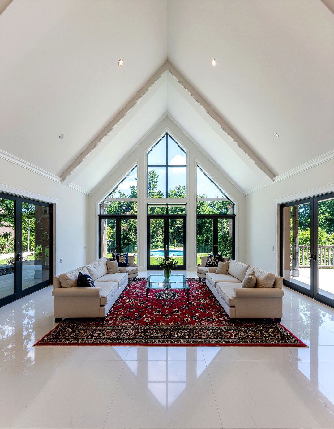 Vaulted Tray Ceiling - 30 living room tray ceiling ideas