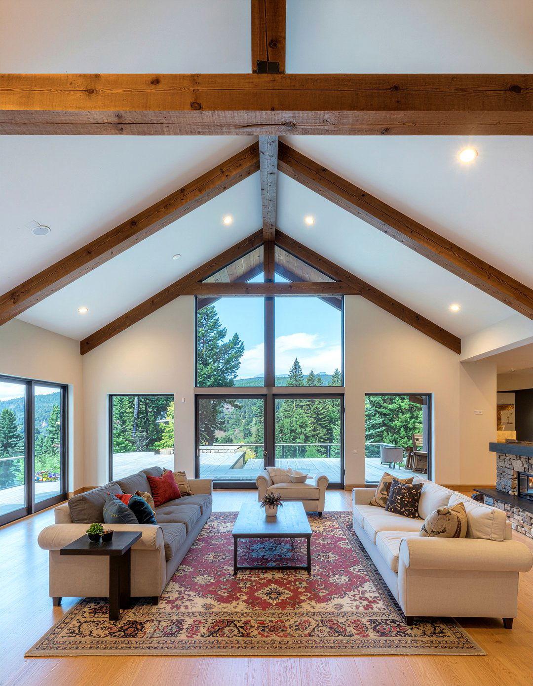 Vaulted ceiling - 30 living room statement ceiling ideas