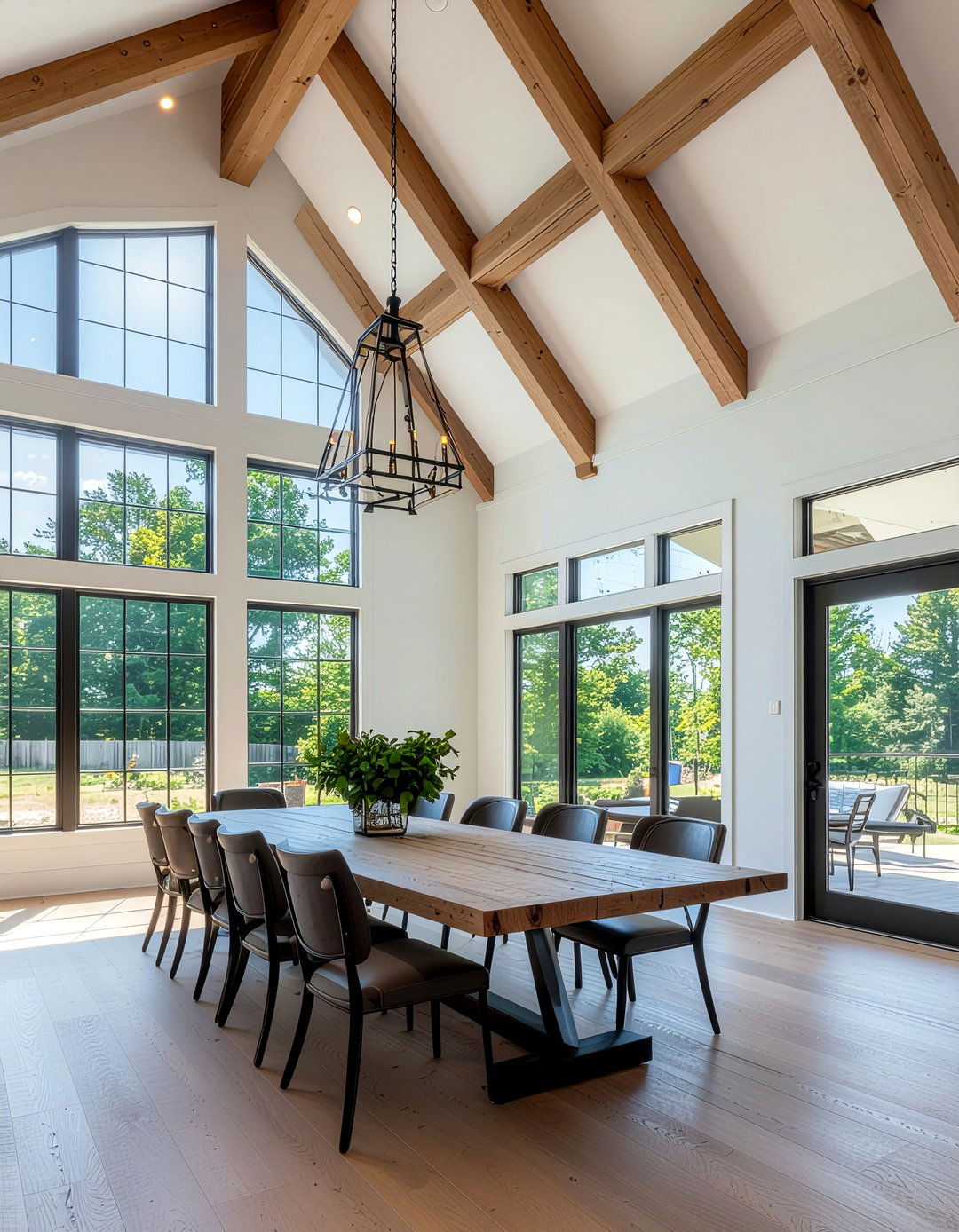 Vaulted ceiling architecture - 30 dining room natural light ideas