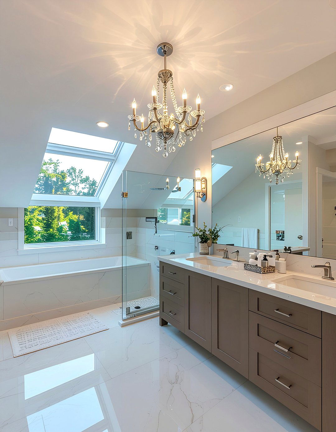 Vaulted ceiling bathroom - 30 bathroom expansion ideas