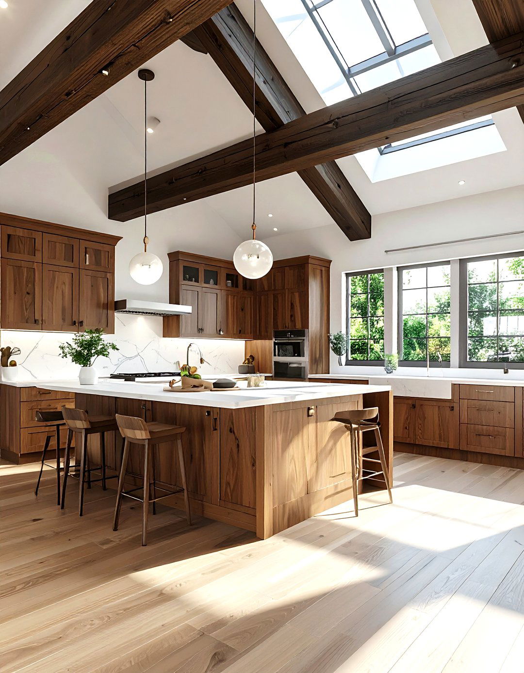 Vaulted ceiling kitchen - 30 mid-century modern kitchen ideas