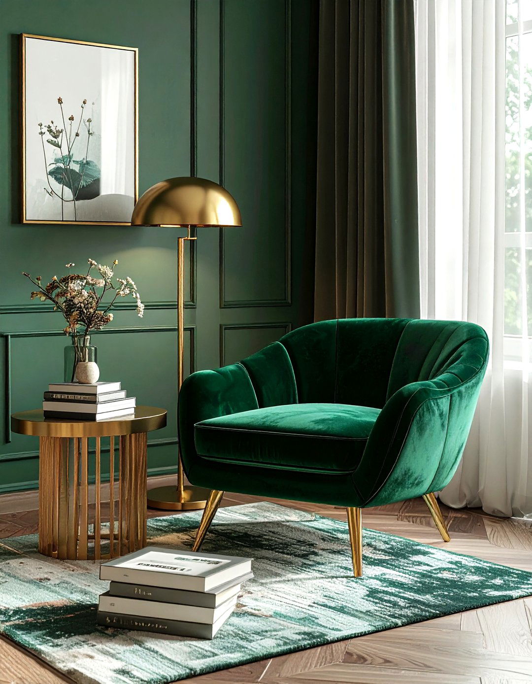 Velvet Accent Chair - 30 modern home decor ideas