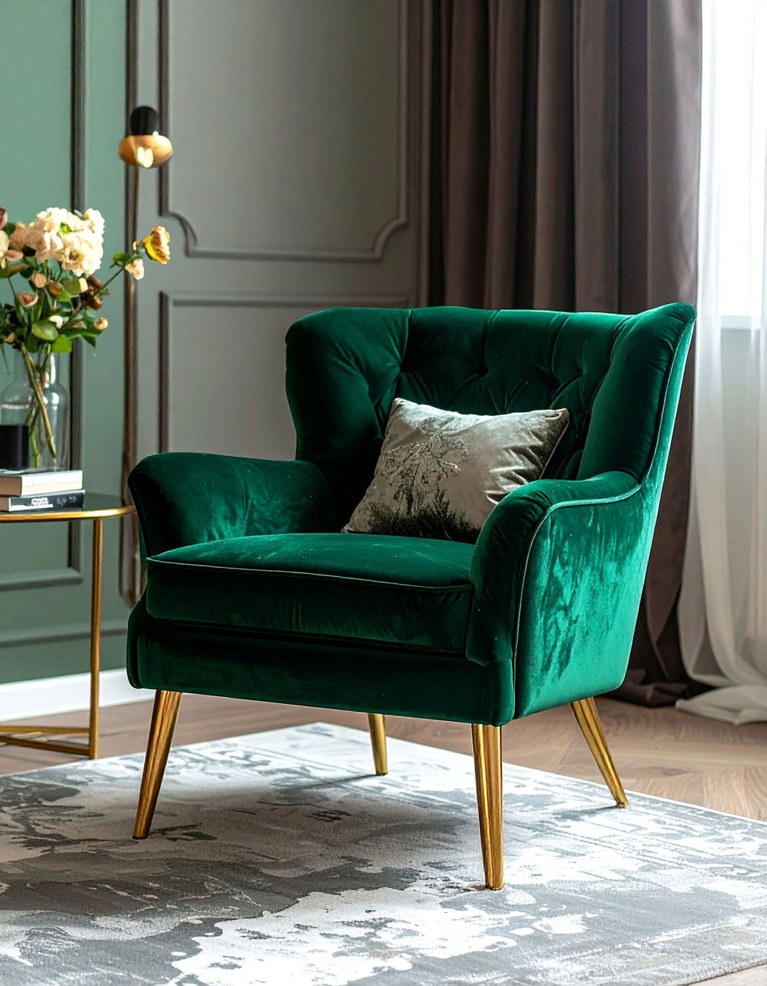 Velvet Accent Chair - 30 popular decor ideas